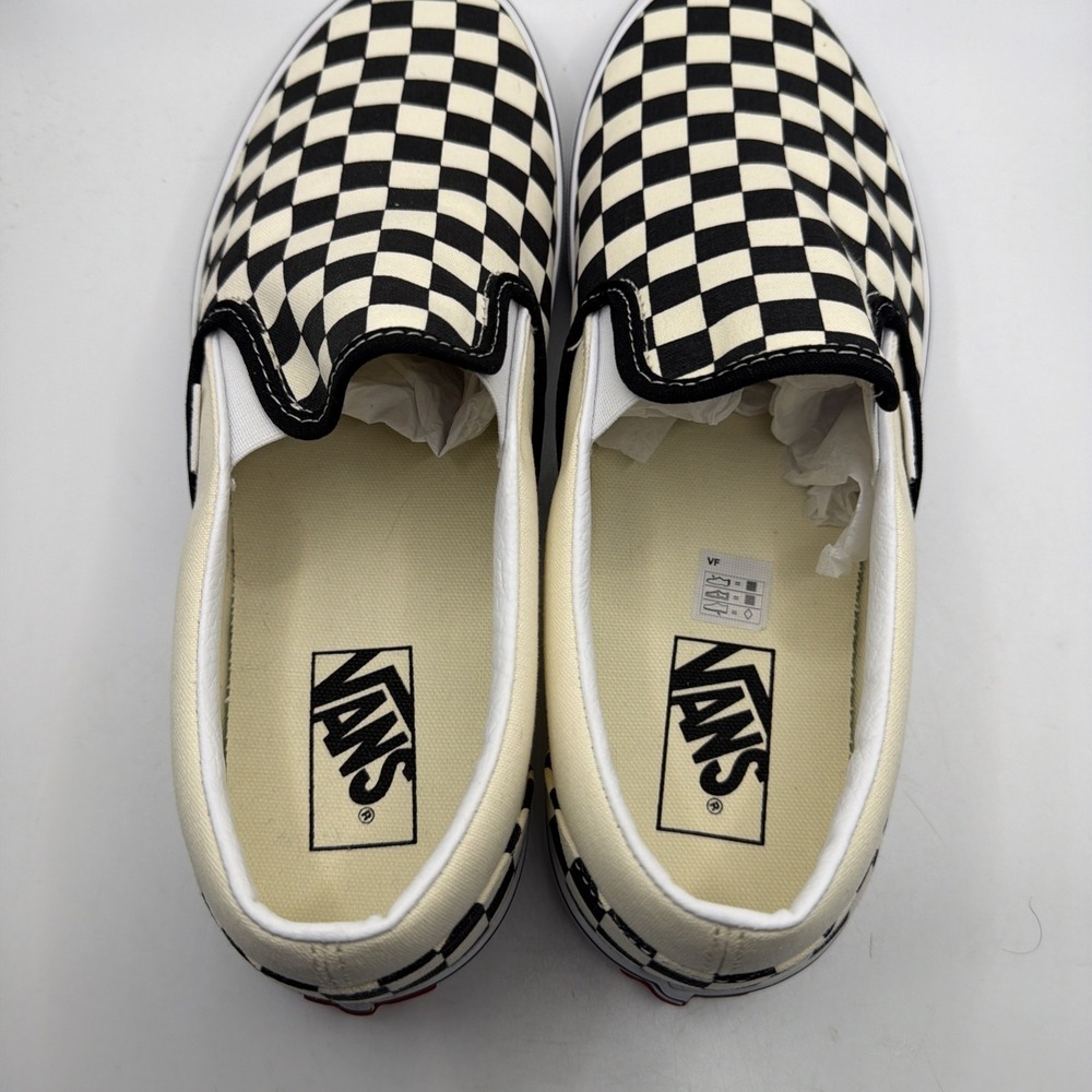 Vans Unisex Adult Classic SlipOn Shoes In Black/White Checkered | Black/White - Picture 9 of 10